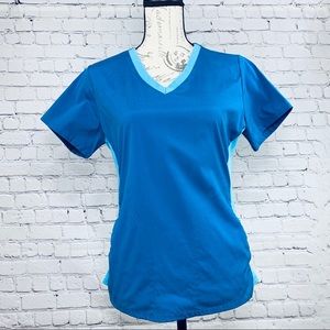 Royal blue scrub shirt